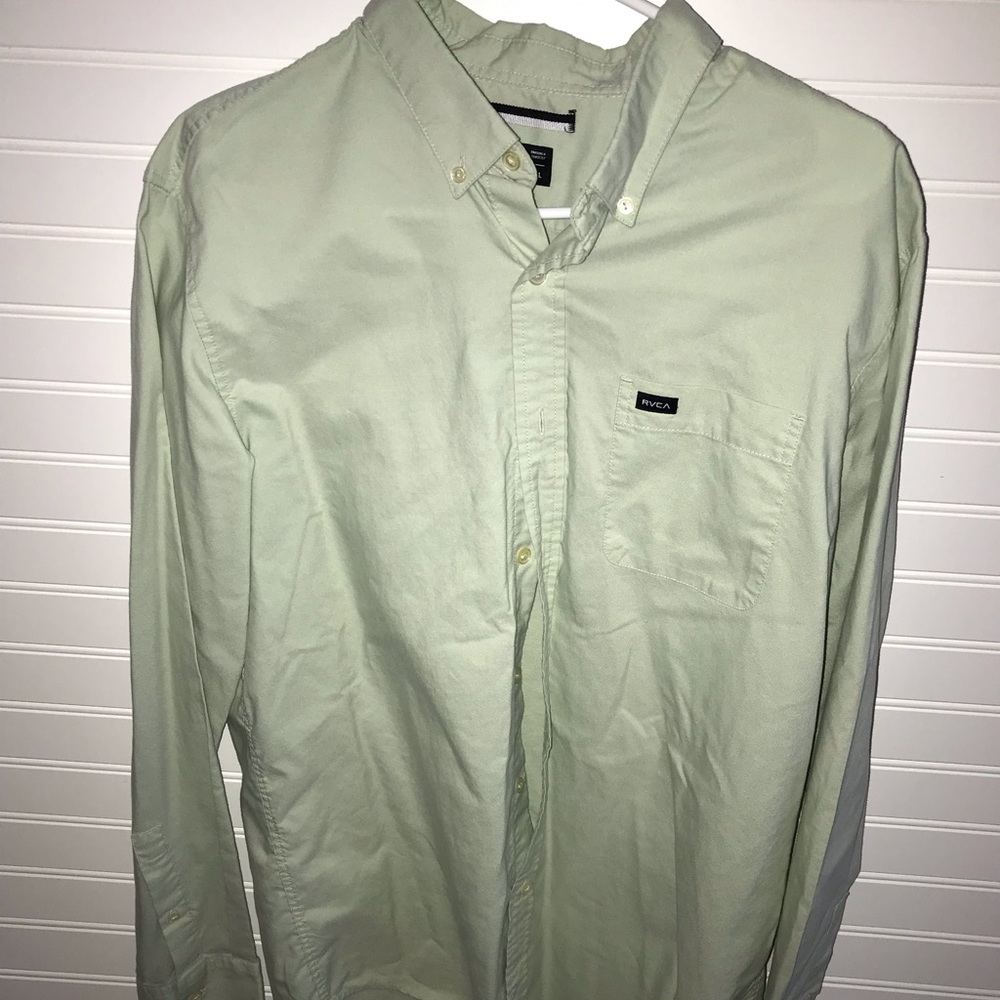 RVCA long sleeve button down - large slim
